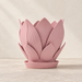 Florenn sculptural planter showing layered petal form around the planting opening across the design