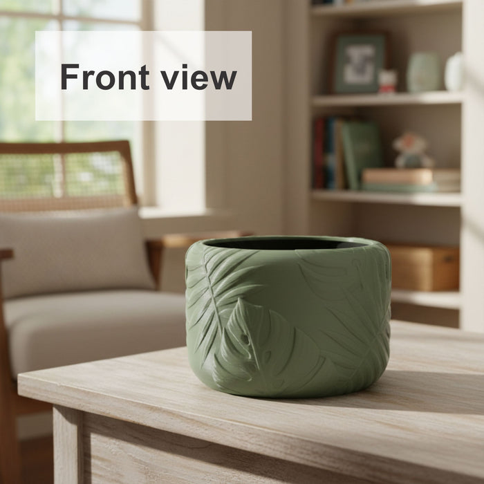 Planter Pot "Tropica" – 3D Printed Decorative Plant Pot with Drainage Options