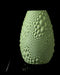 Gato textured vase with raised pebble-scale relief, front view