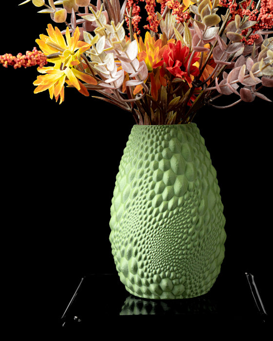 Gato textured vase styled with dried flowers