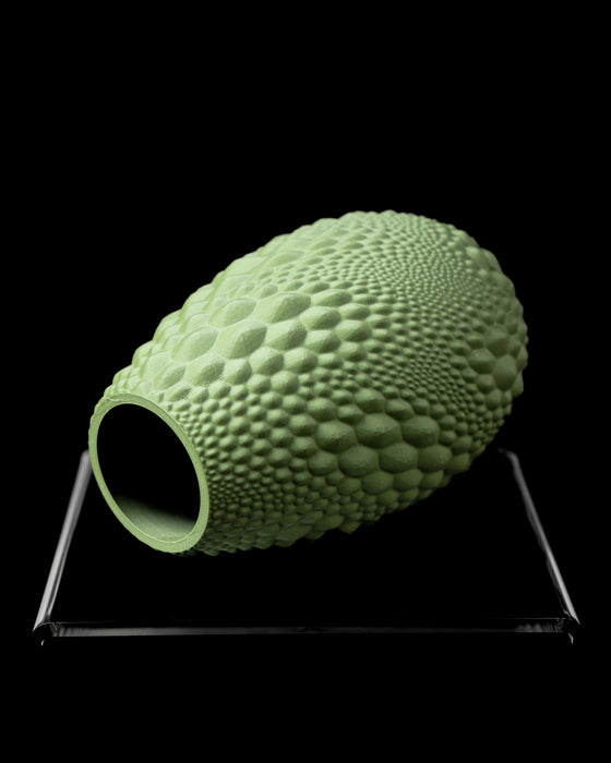 Gato textured vase side view showing raised relief pattern