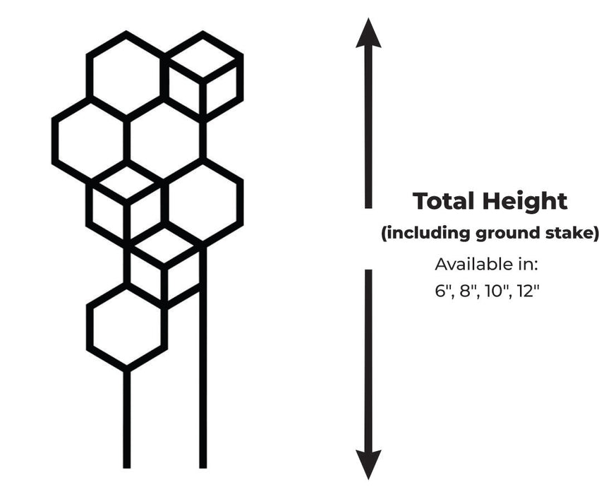 Plant Trellis "Voxel" – Hexagon Climbing Plant Support
