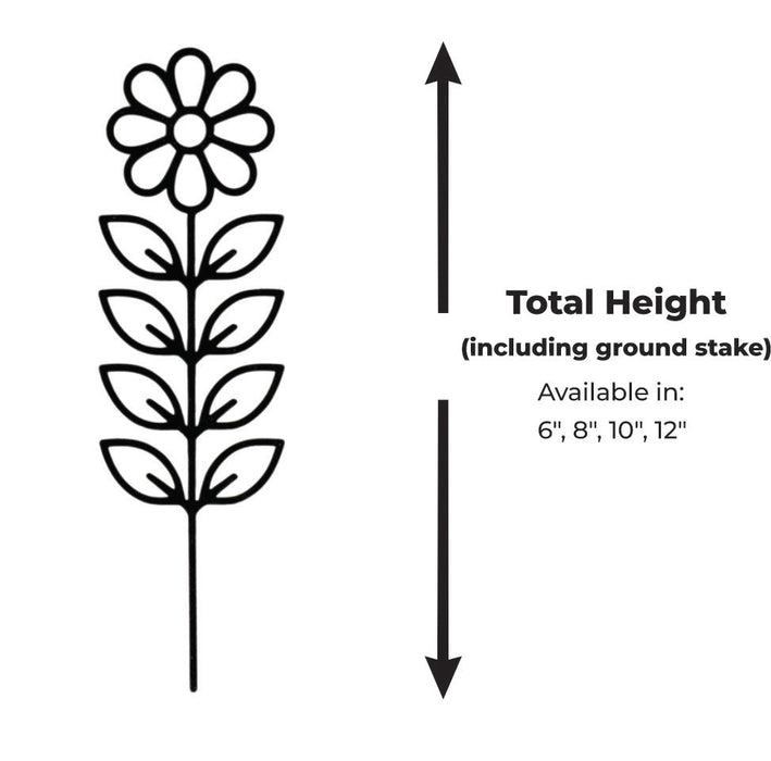 Plant Trellis  | 3D Printed Support Stick "Floro" for Indoor Plants | Minimalist Flower Design