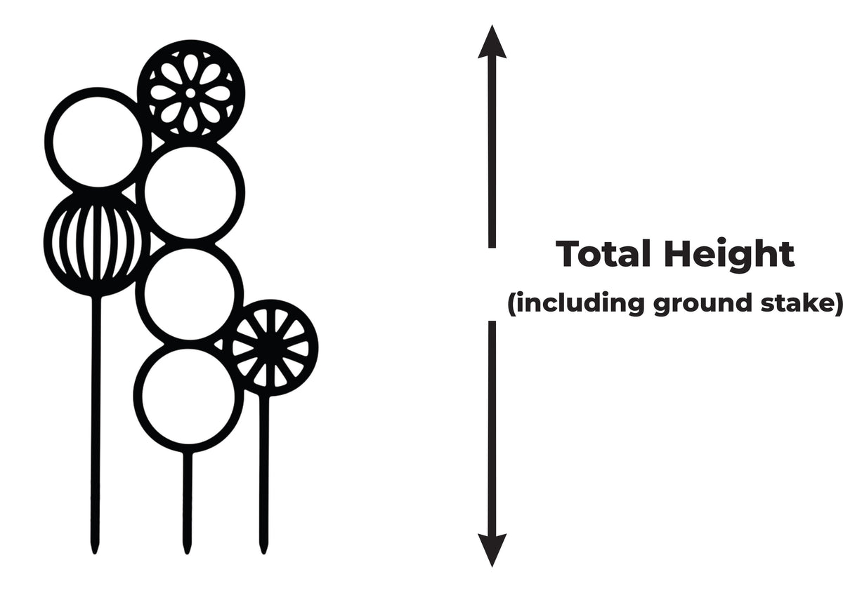 Circa circular plant support for indoor climbing plants, detail view