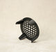 “Grid Base” decorative plant pot stand angled view