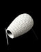 Inter open lattice vase side view showing perforated surface