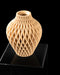 Close view of Ketra textured vase and overlapping chevron rib pattern