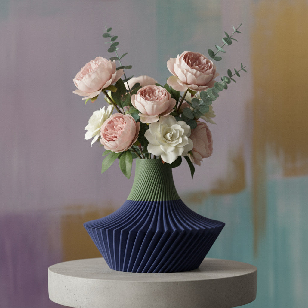 Kitan Short short wide vase for flowers, product view 1