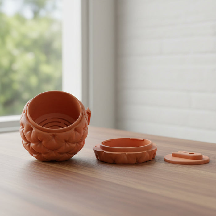 Modern Wall Planter “Kivu” with Sculptural Quilted Texture