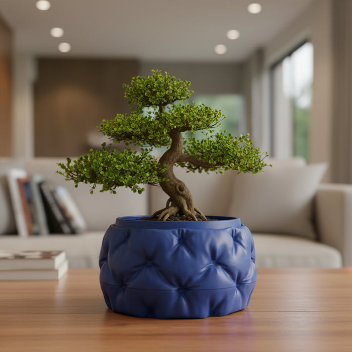 Sculpted Padded Bonsai Planter with Drainage Option | Kivu
