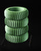 Multiple Koro ribbed planters stacked vertically for styling
