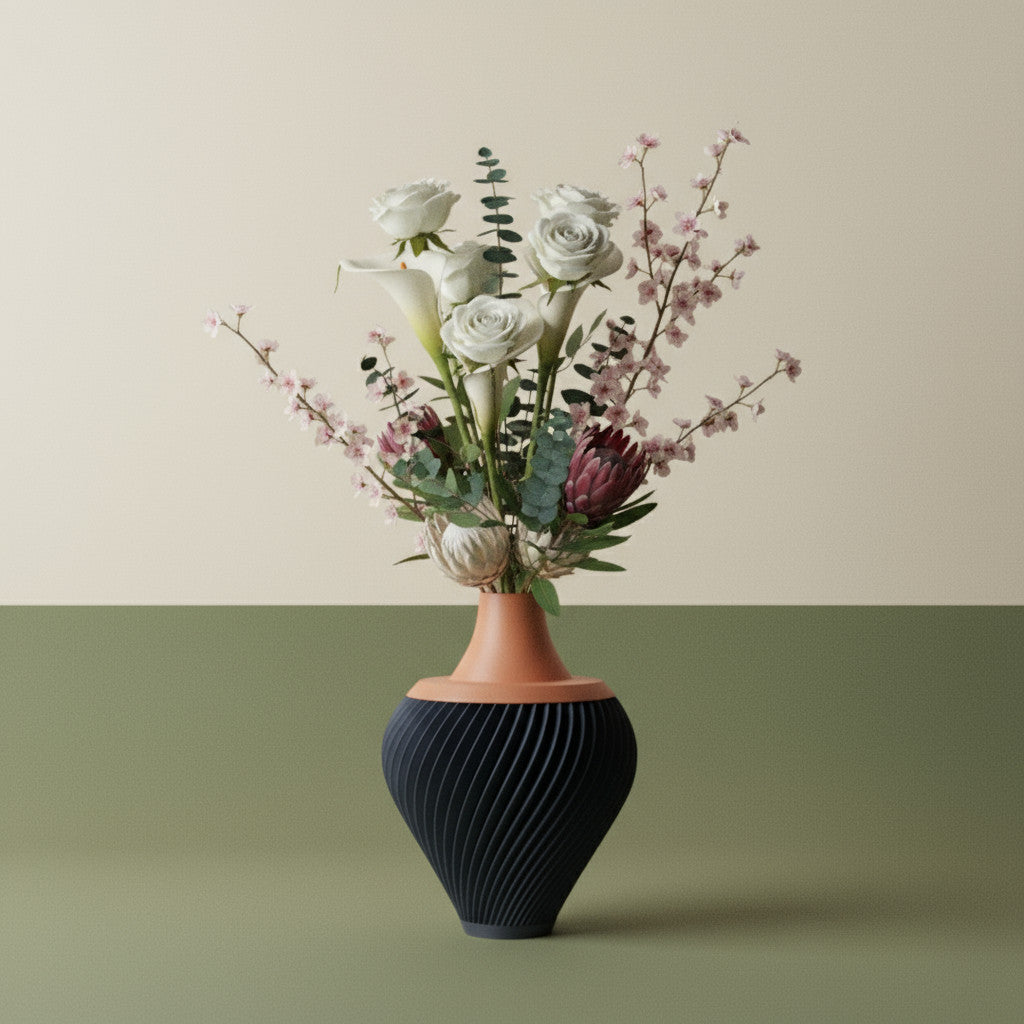 Kumo short wide vase for flowers, product view 9