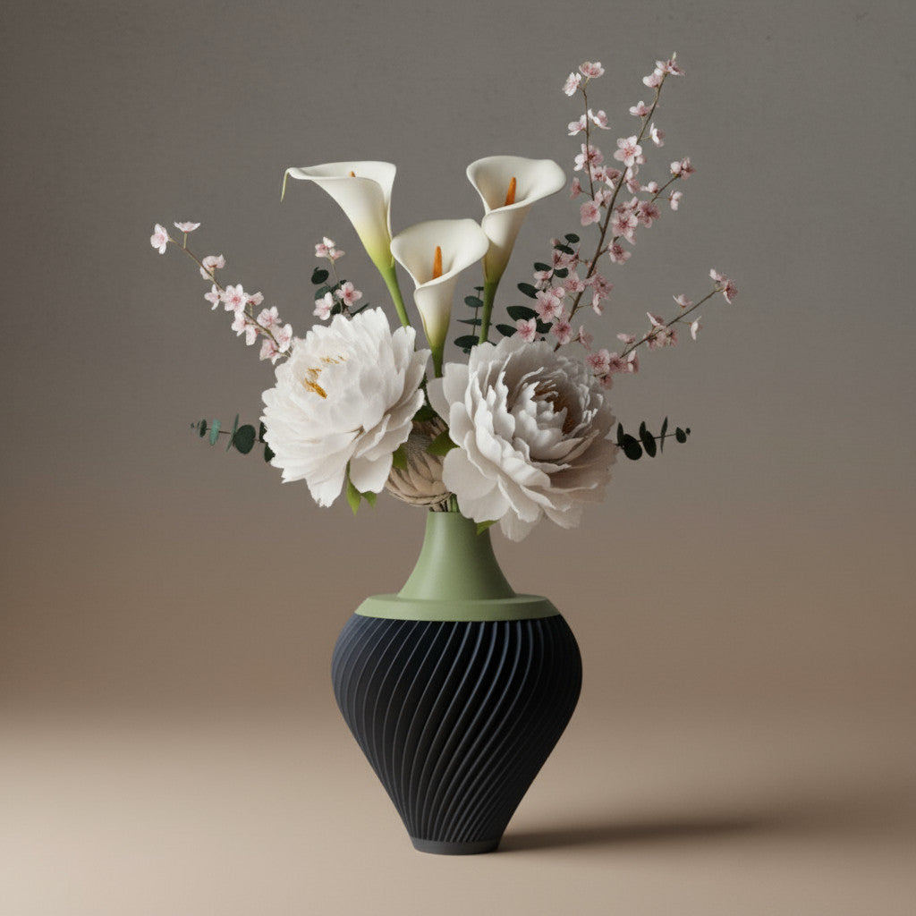 Kumo short wide vase for flowers, product view 1