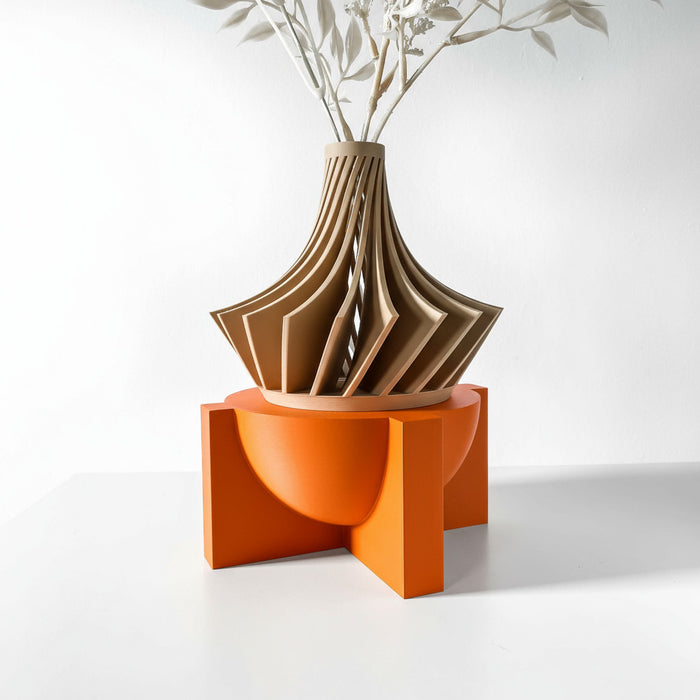 Pedestal Plant Stand "Lasi" – Modern 3D Printed Planter Riser, Architectural Display Base for Indoor Pots (Copy)