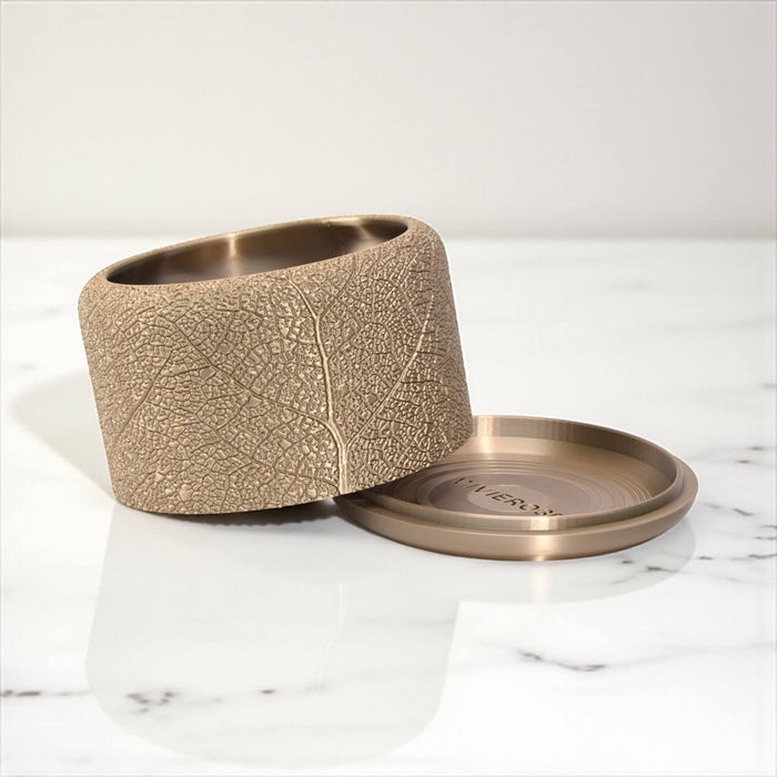 "Leaf Vein" Planter Pot with Drainage | Modern Textured Plant Pot | 3D Printed Succulent Pot Gift & Unique Home Decor