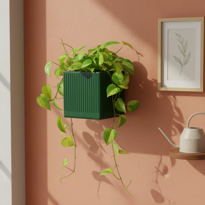 Wall Planter "Linor" | Vertical Ribbed Wall Mounted Plant Pot