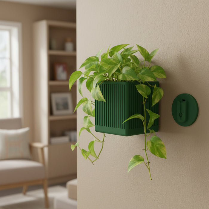 Wall Planter "Linor" | Vertical Ribbed Wall Mounted Plant Pot