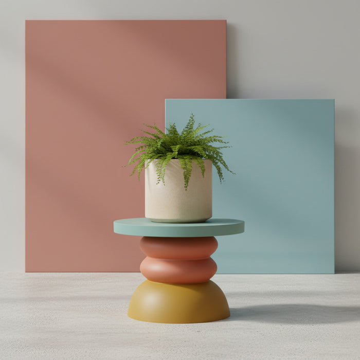 3D Printed Plant Stand “Moro” | Modern Pedestal Planter Stand | Sculptural Home Decor by Viviero3D