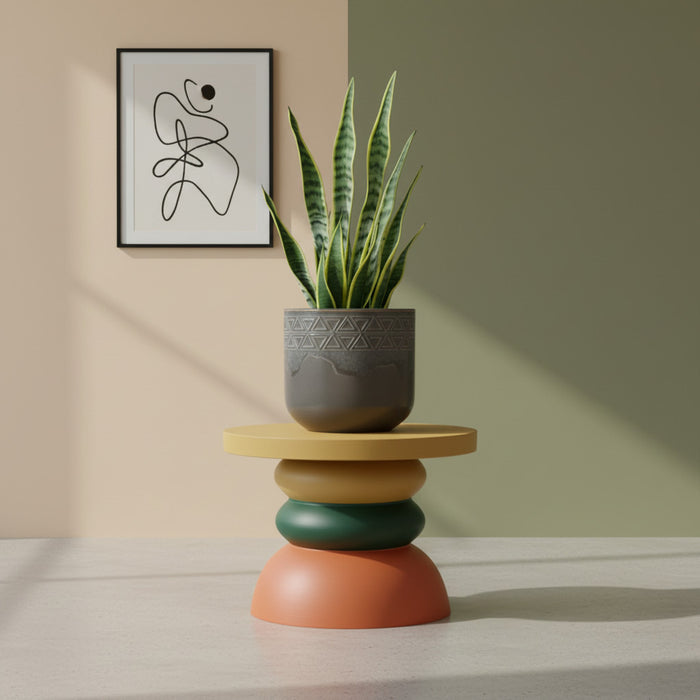 3D Printed Plant Stand “Moro” | Modern Pedestal Planter Stand | Sculptural Home Decor by Viviero3D