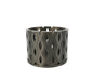 Neris ventilated orchid pot top angle showing open rim and airy leaf lattice design