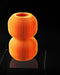 Nolla stacked ribbed vase, angled product view