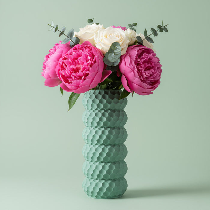 Custom 3D Printed Vase “Okos” – Choose Up to Three Colors, Designer Home Decor