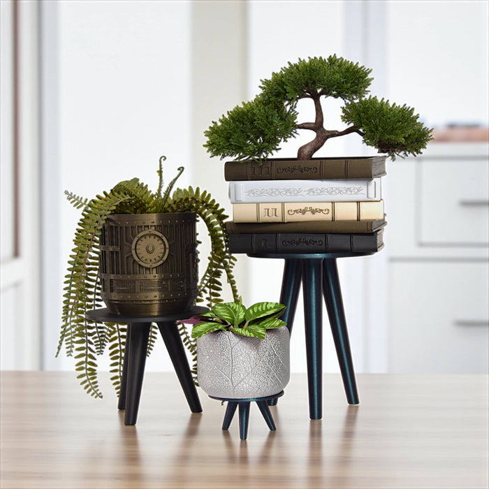 Plant Stand "Orbitri" – 3D Printed Tripod Pot Riser for Indoor Planters, Minimal Modern Design