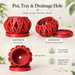 Ventilated Orchid Pot with Rounded Lattice and Optional Tray | Rimo — product image 2