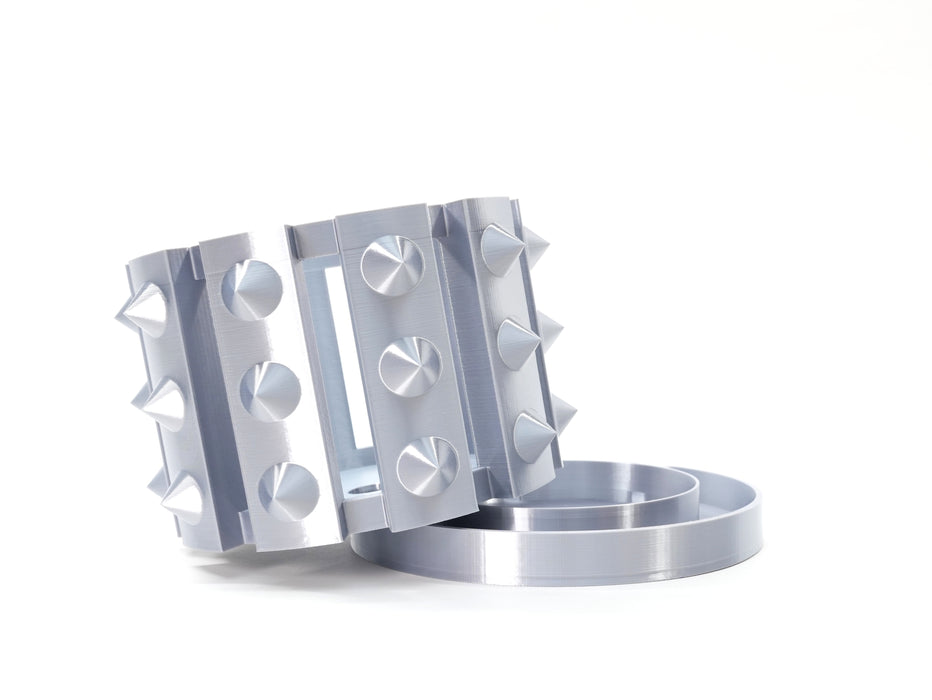 Ventilated Orchid Pot with Bold Studded Ribs and Optional Tray | Irvox — product image 3