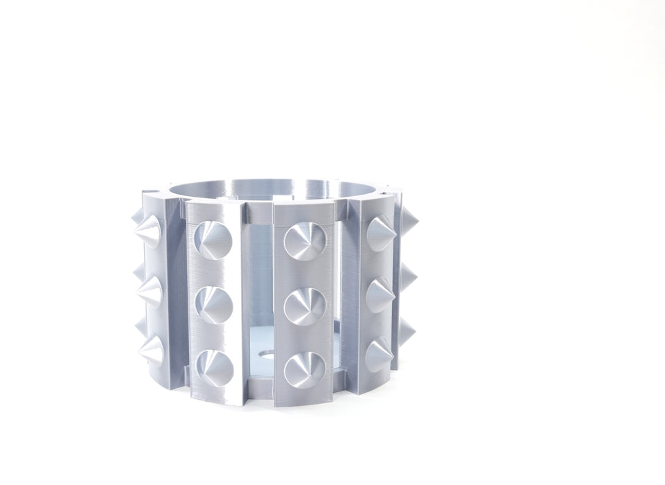 Ventilated Orchid Pot with Bold Studded Ribs and Optional Tray | Irvox — product image 4