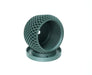 Ravik orchid planter pot side view showing hollow interior, airflow openings, and matching tray