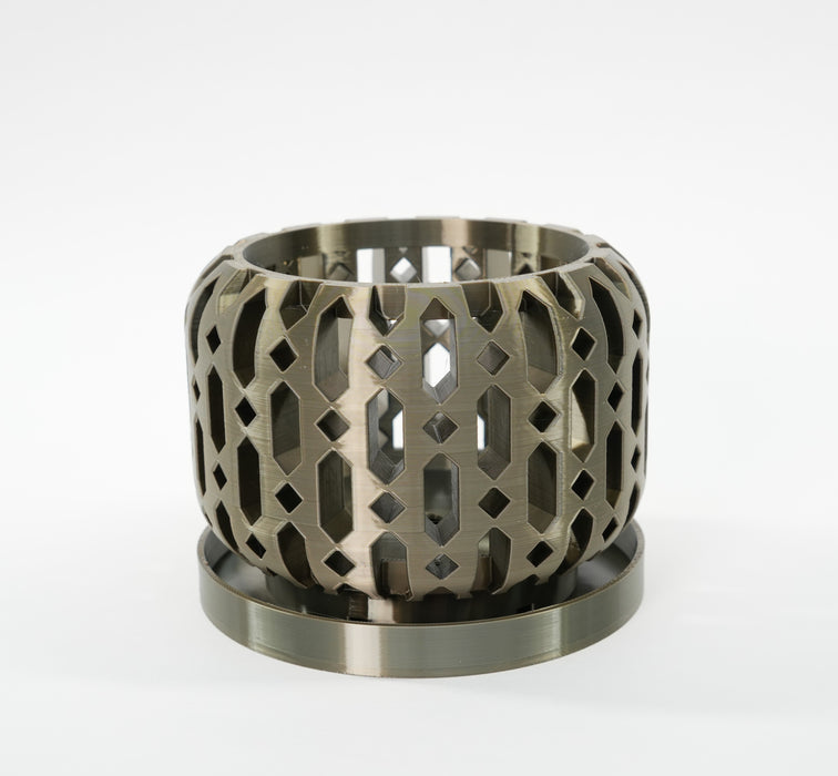 Ventilated Orchid Pot with Diamond Lattice and Optional Tray | Ritar — product image 4