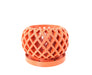 3D printed orchid planter “Nire” with open airflow pattern and drainage design