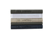 Orven 7 straight stacked book planter with ornate embossed spines in five colors