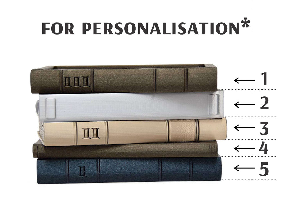 Book Planter Pot "Orven 3" – Unique 3D Printed Planter Pot in the Shape of Classic Books,Succulent Pots, Decorative Flower Pots, Large Planter