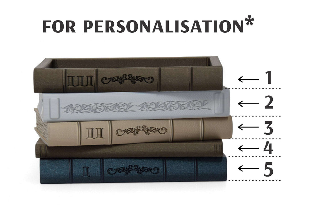 Book Planter Pot "Orven"  – Unique 3D Printed Planter Pot in the Shape of Classic Books