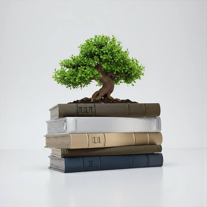 Book Planter Pot Orven 3 – Unique 3D Printed Planter Pot in the Shape of Classic Books,Succulent Pots, Decorative Flower Pots, Large Planter