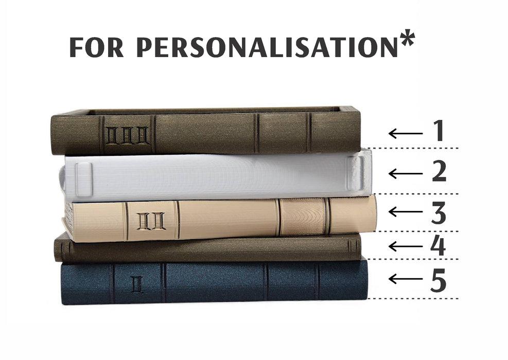 Book Planter Pot Orven 3 – Unique 3D Printed Planter Pot in the Shape of Classic Books,Succulent Pots, Decorative Flower Pots, Large Planter