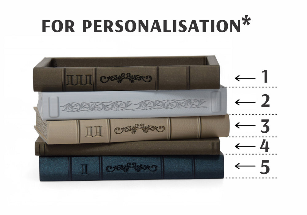 Book Planter Pot Orven  – Unique 3D Printed Planter Pot in the Shape of Classic Books,Succulent Pots, Decorative Flower Pots, Large Plant Pot