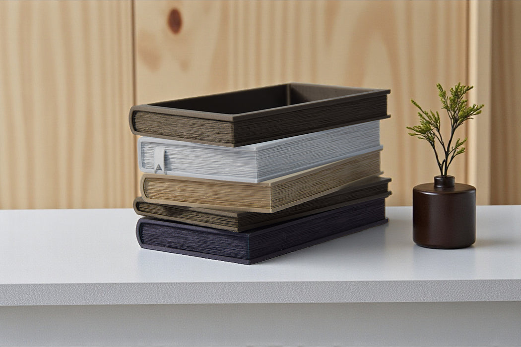 Book Planter Pot Orven  – Unique 3D Printed Planter Pot in the Shape of Classic Books,Succulent Pots, Decorative Flower Pots, Large Plant Pot