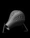 Pearl organic vase angled view showing narrow neck and rounded body