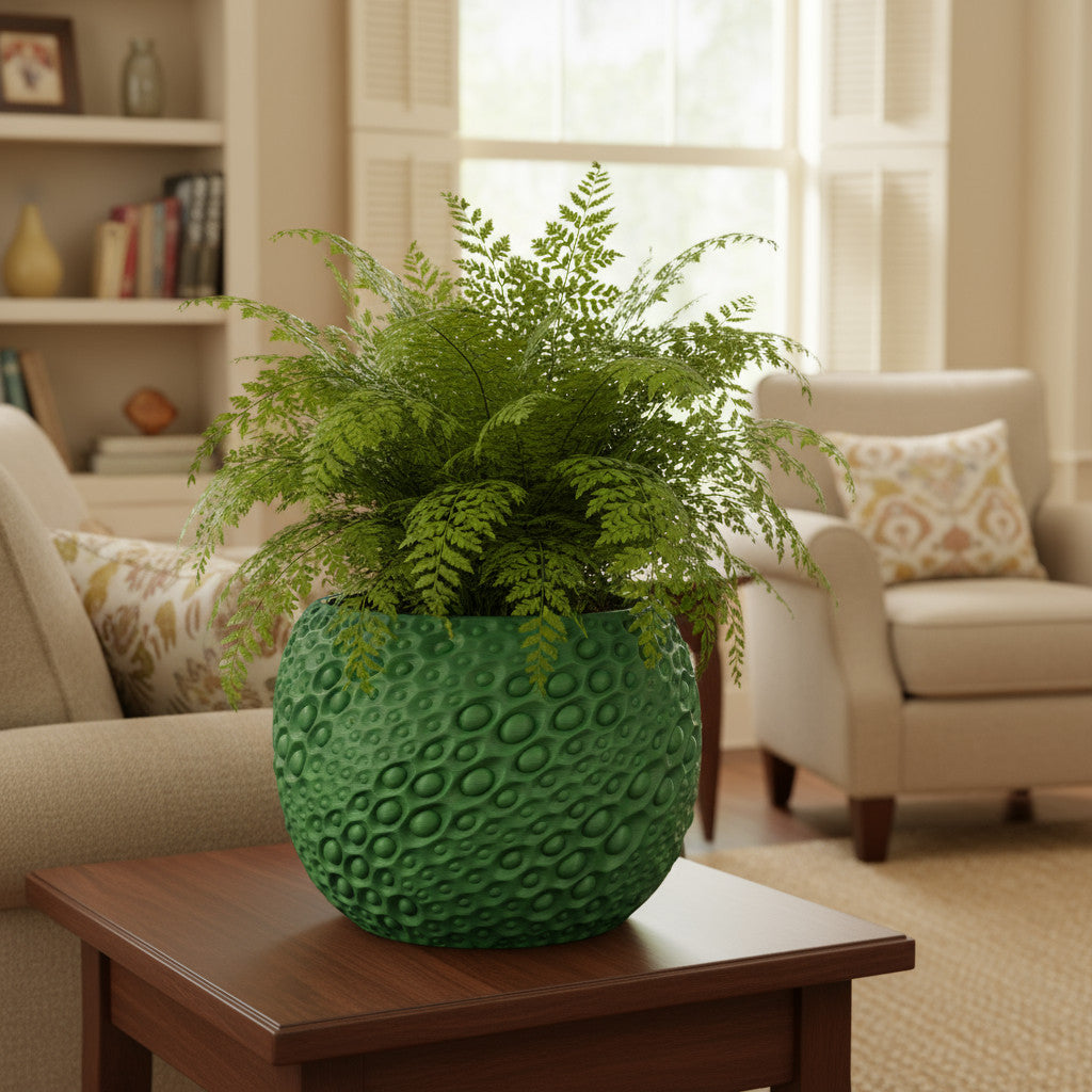 Pearl organic texture indoor planter, product view 5
