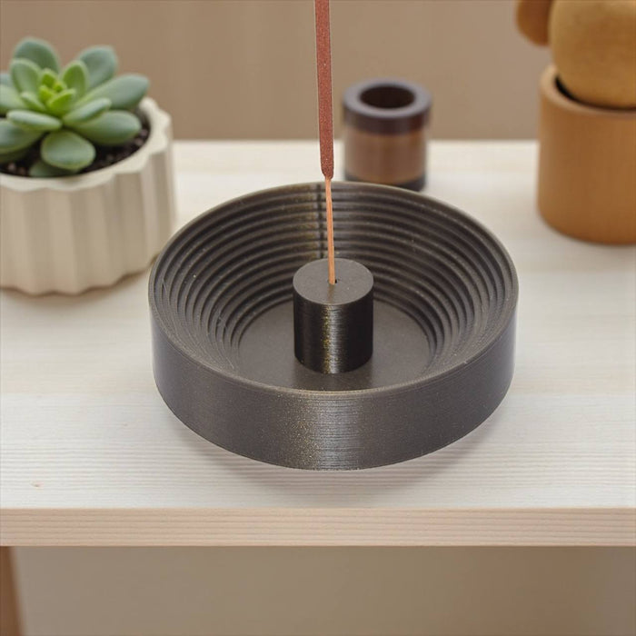 Minimalist Incense Holder "Zen Ring"–Vertical Ash Catcher,3D-Printed Stand for Incense Sticks,Modern Home Decor,Meditation & Relaxation Gift