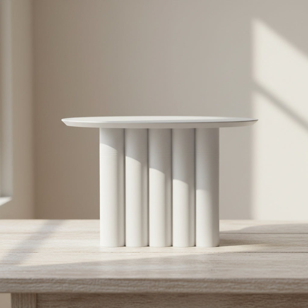 Portico architectural plant stand for indoor planters, top view