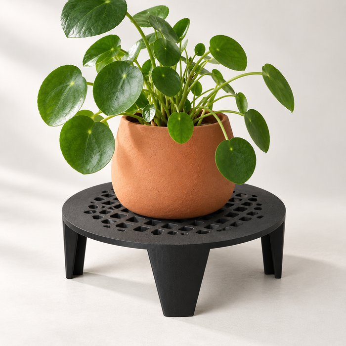 Geometric Grid Plant Riser for Planters | Grid Base