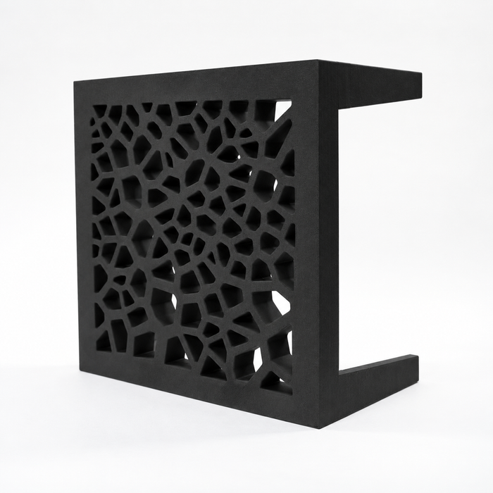 Square Geometric Plant Stand for Planters | Grid Square