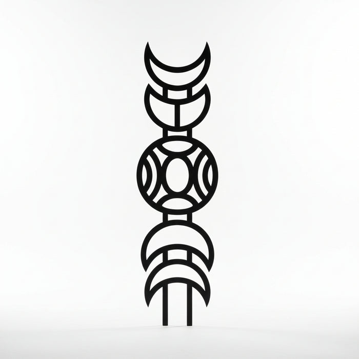 Modern Plant Trellis "Astra" – Moon Phase Climbing Support