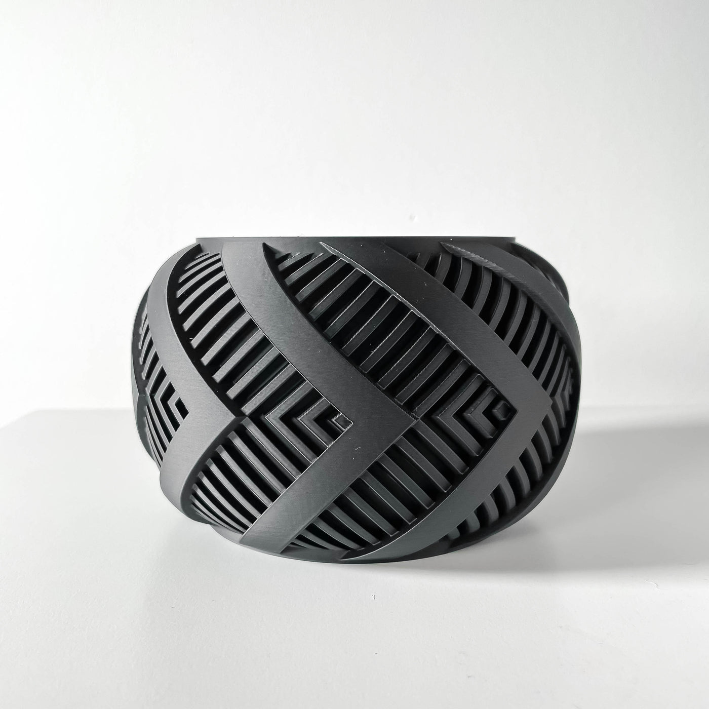 Alko ribbed indoor planter, product view 4