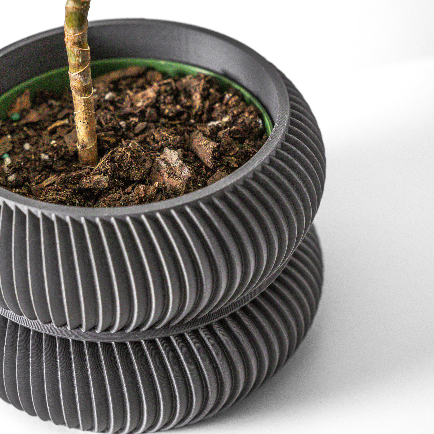 Miko layered indoor planter, product view 4