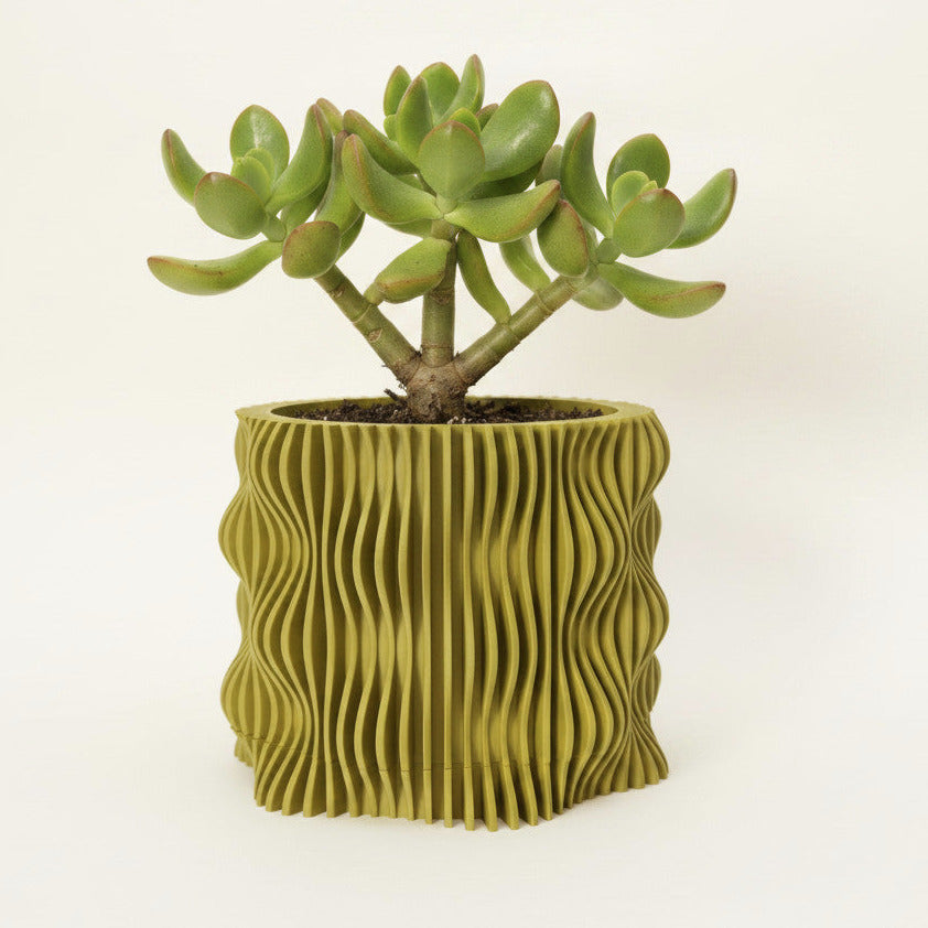 Muxel geometric indoor planter, product view 1